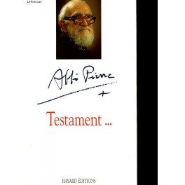 livre testament abbe pierre livre testament abbe pierre