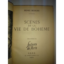 livre scènes de la vie de bohème