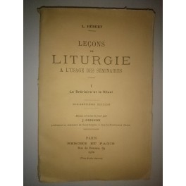 livre leçons de liturgie 