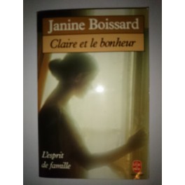 livre Claire et le bonheur livre Claire et le bonheur