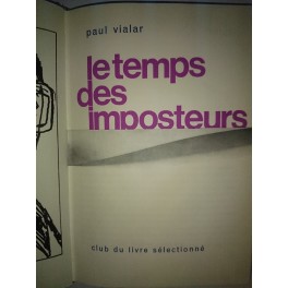 livre le temps des imposteurs