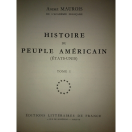 livre histoire du peuple américain  tome 1
