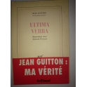 livre ultima verba Entretiens avec Gérard Prévost